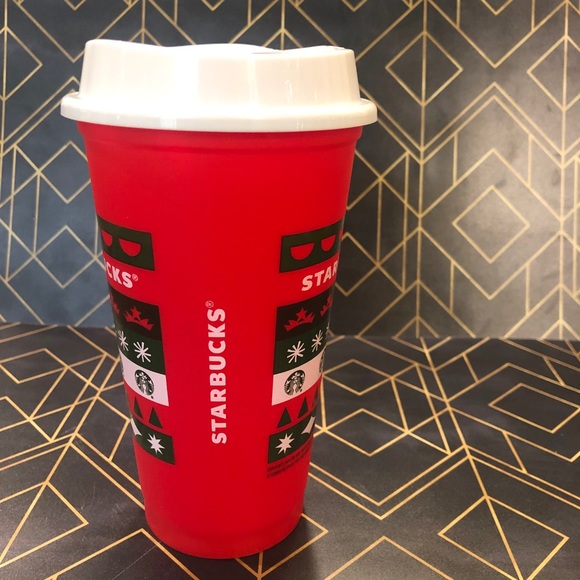 Starbucks Holiday 2020 Christmas Sweater Red Cup - Picture 3 of 9
